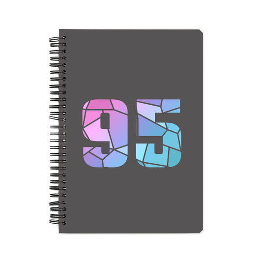 95 Number Notebook (Charcoal Grey)