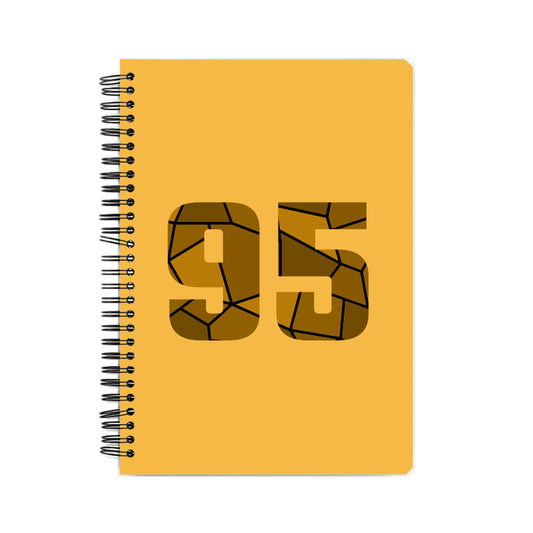 95 Number Notebook (Golden Yellow)