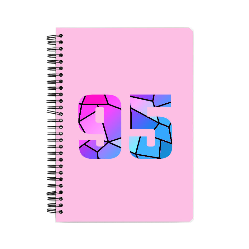 95 Number Notebook (Light Pink)