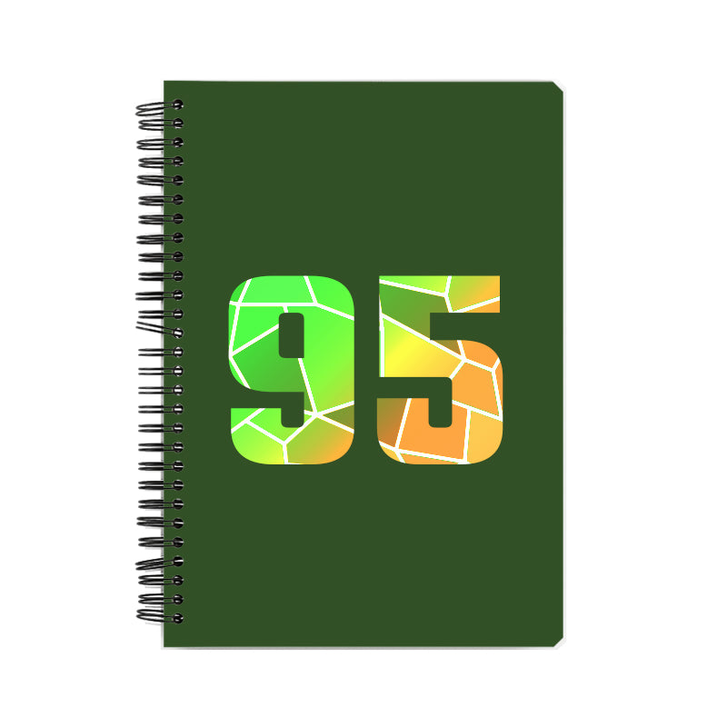 95 Number Notebook (Olive Green)