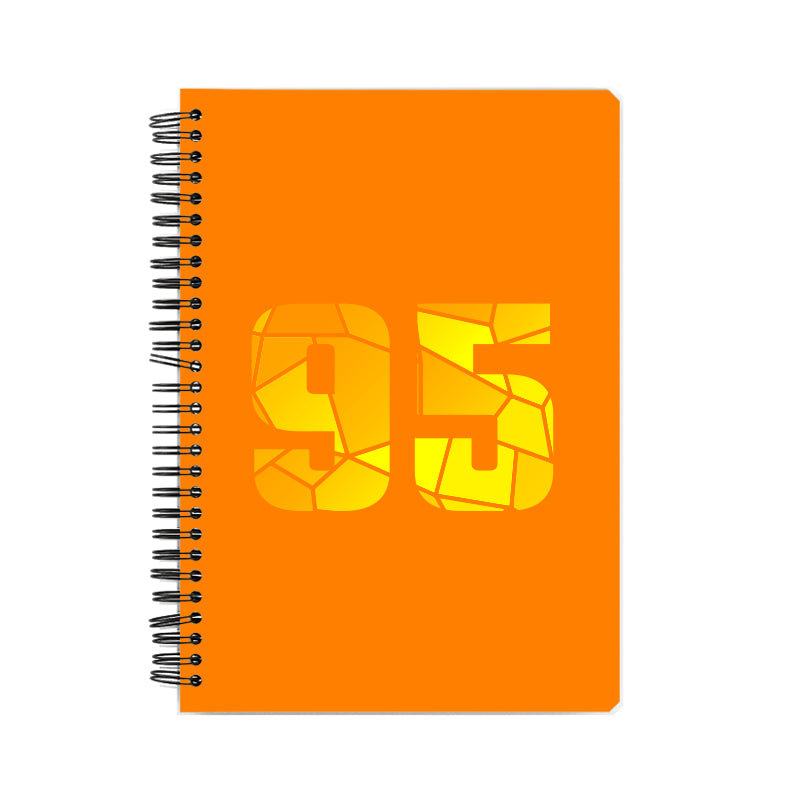 95 Number Notebook (Orange)