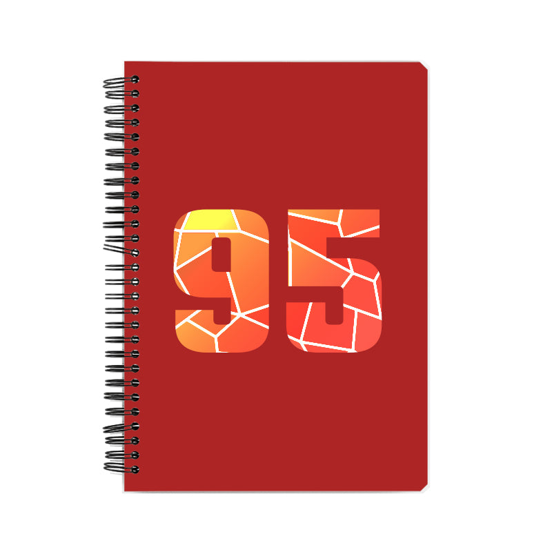 95 Number Notebook (Red)