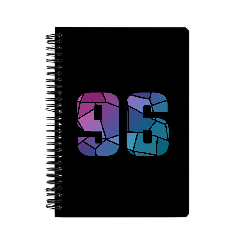 96 Number Notebook (Black)