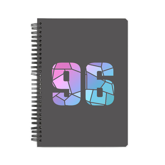 96 Number Notebook (Charcoal Grey)