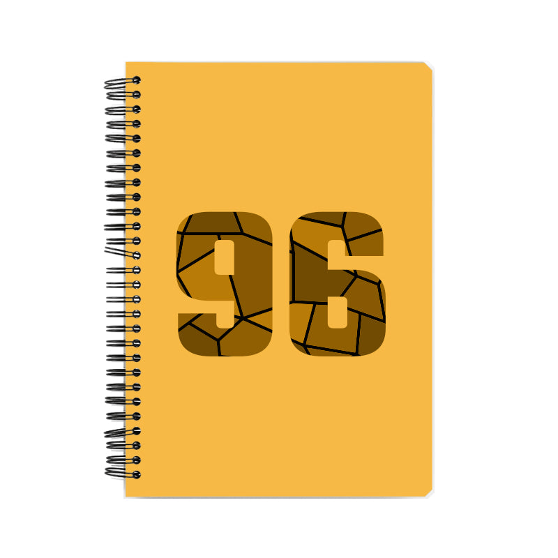 96 Number Notebook (Golden Yellow)