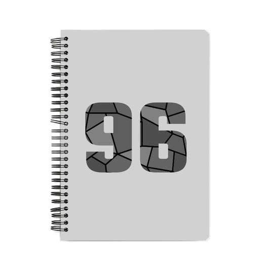 96 Number Notebook (Melange Grey)