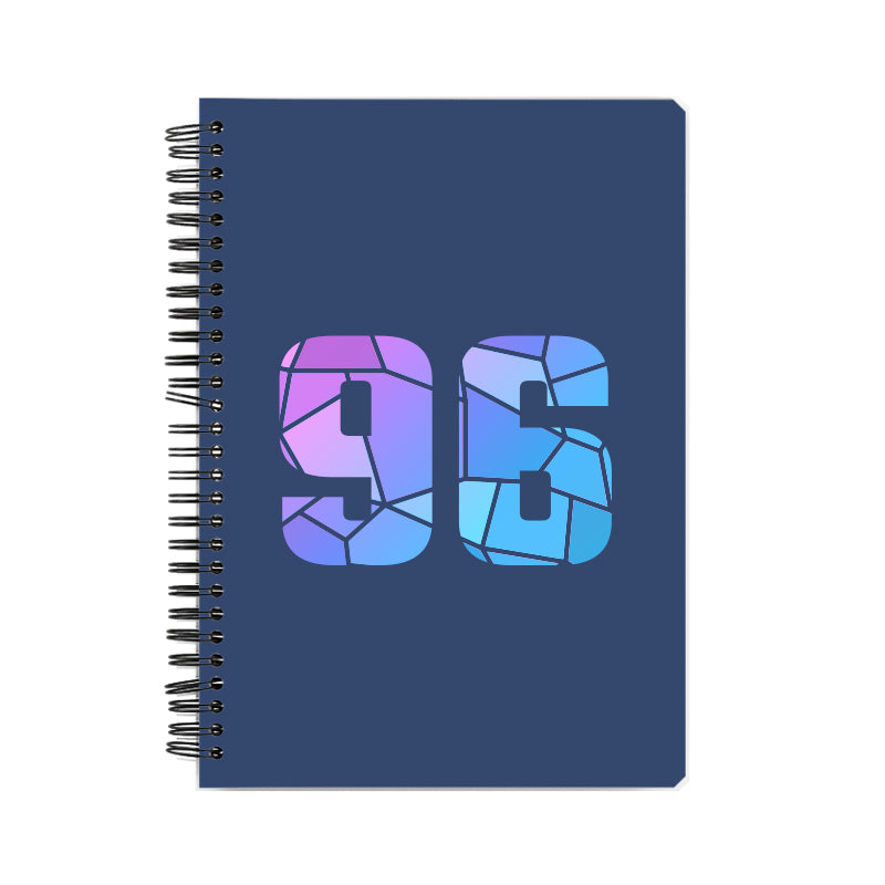 96 Number Notebook (Navy Blue)