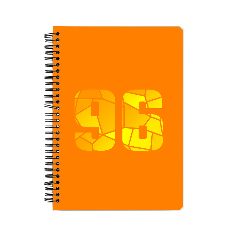 96 Number Notebook (Orange)