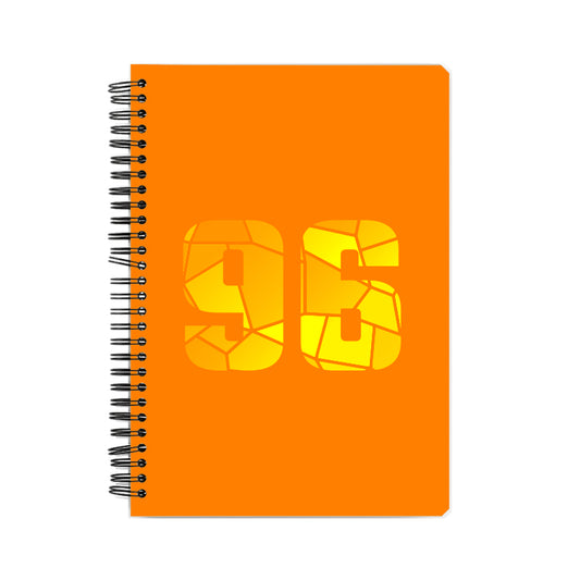 96 Number Notebook (Orange)