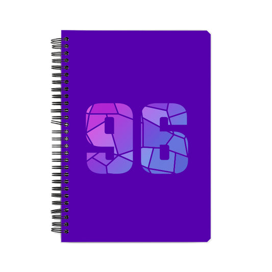 96 Number Notebook (Purple)