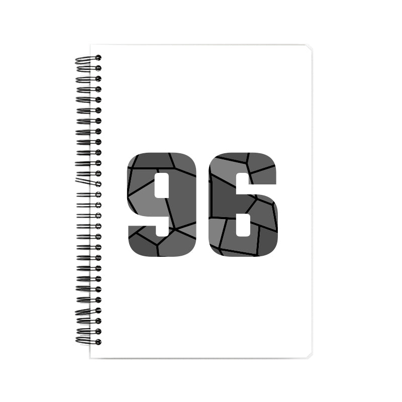 96 Number Notebook (White)