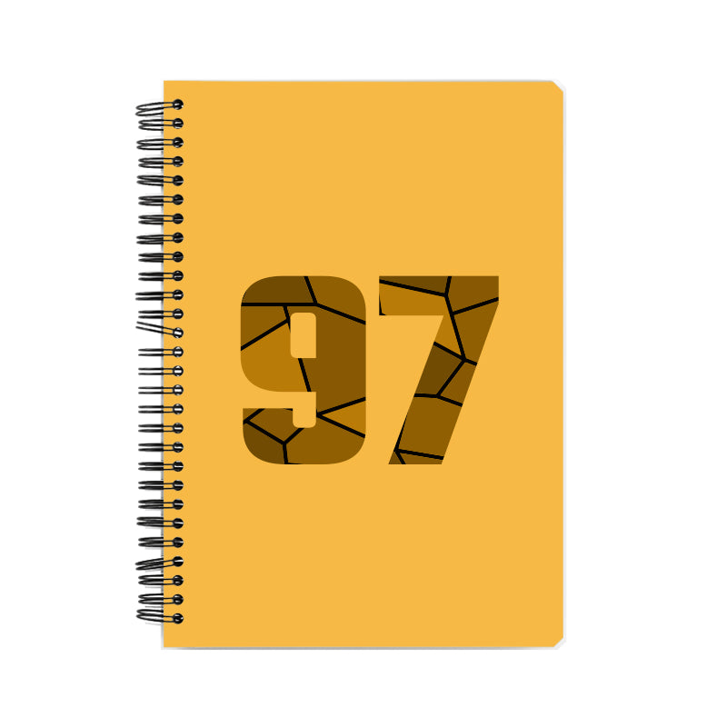 97 Number Notebook (Golden Yellow)