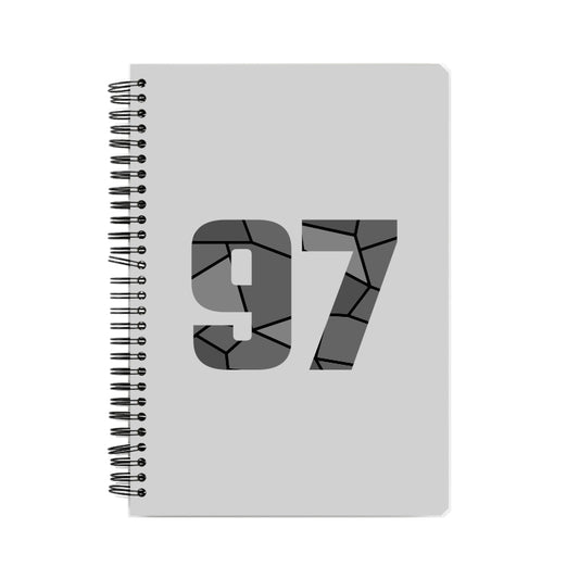 97 Number Notebook (Melange Grey)