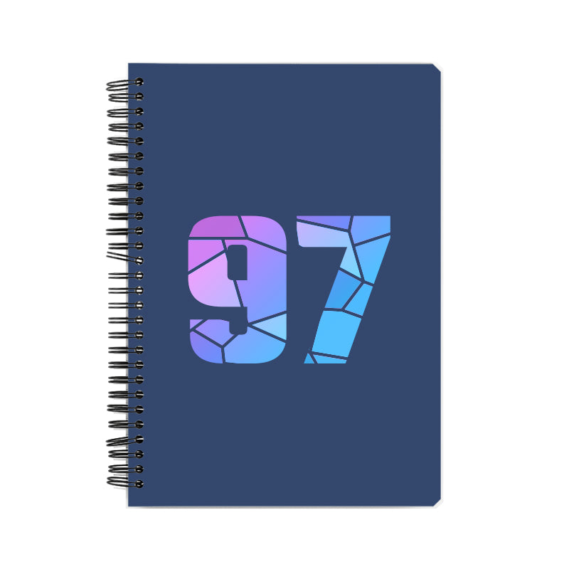 97 Number Notebook (Navy Blue)