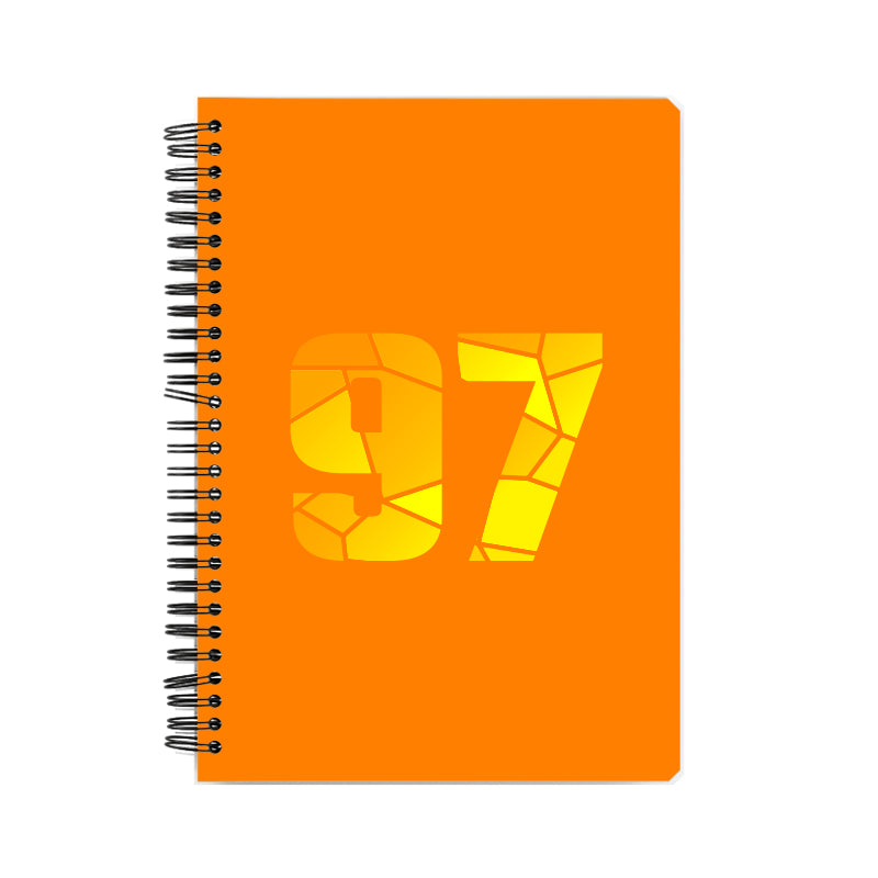 97 Number Notebook (Orange)