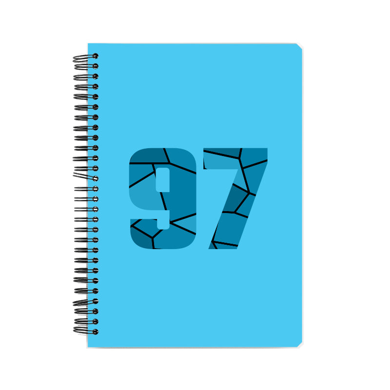 97 Number Notebook (Sky Blue)