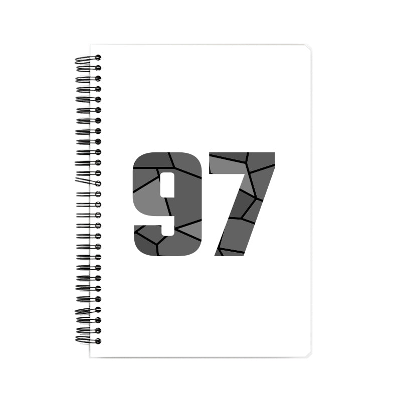 97 Number Notebook (White)