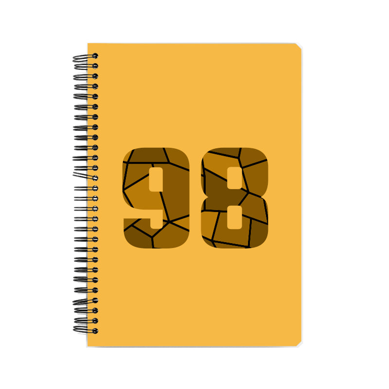 98 Number Notebook (Golden Yellow)