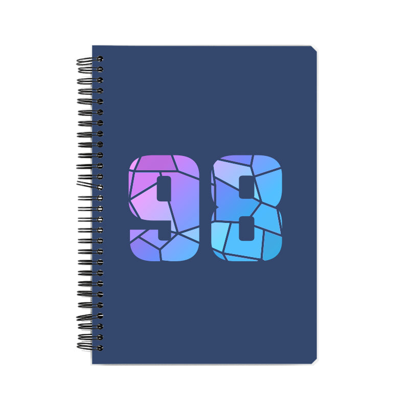 98 Number Notebook (Navy Blue)