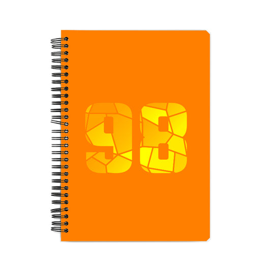 98 Number Notebook (Orange)