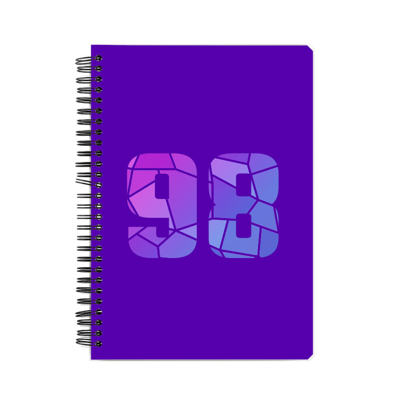 98 Number Notebook (Purple)