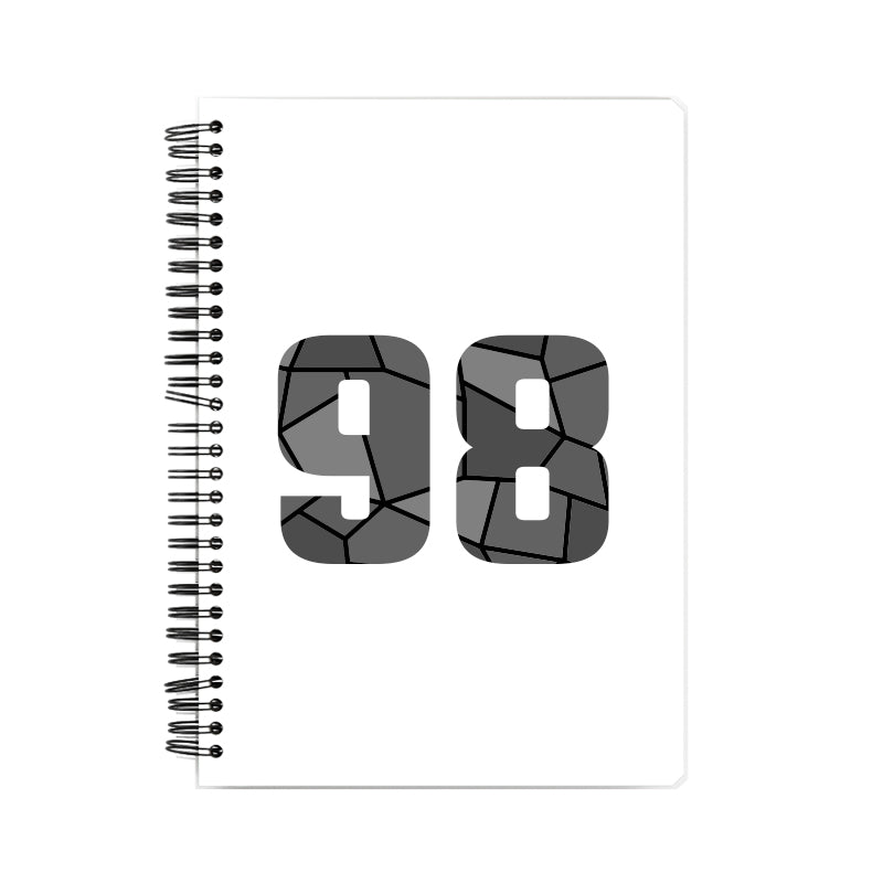 98 Number Notebook (White)