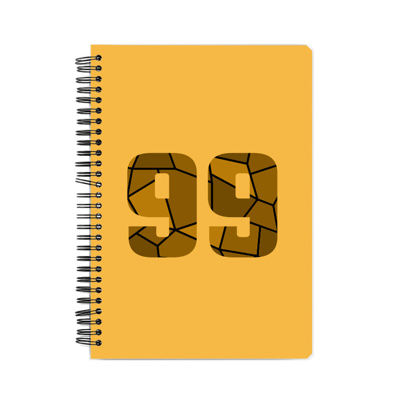 99 Number Notebook (Golden Yellow)