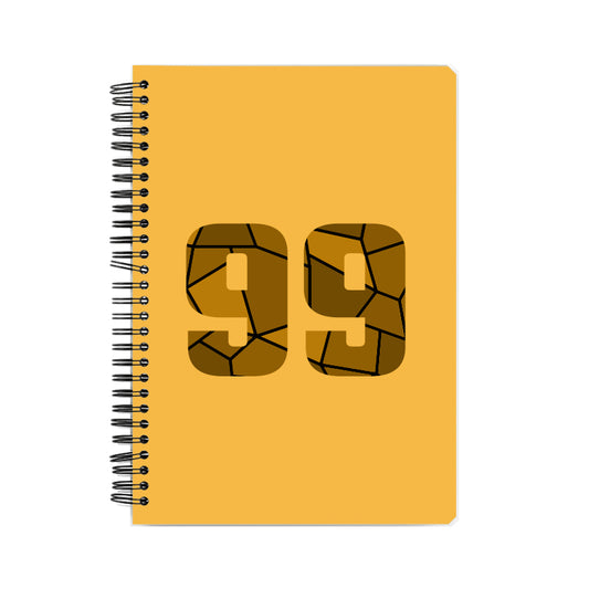 99 Number Notebook (Golden Yellow)