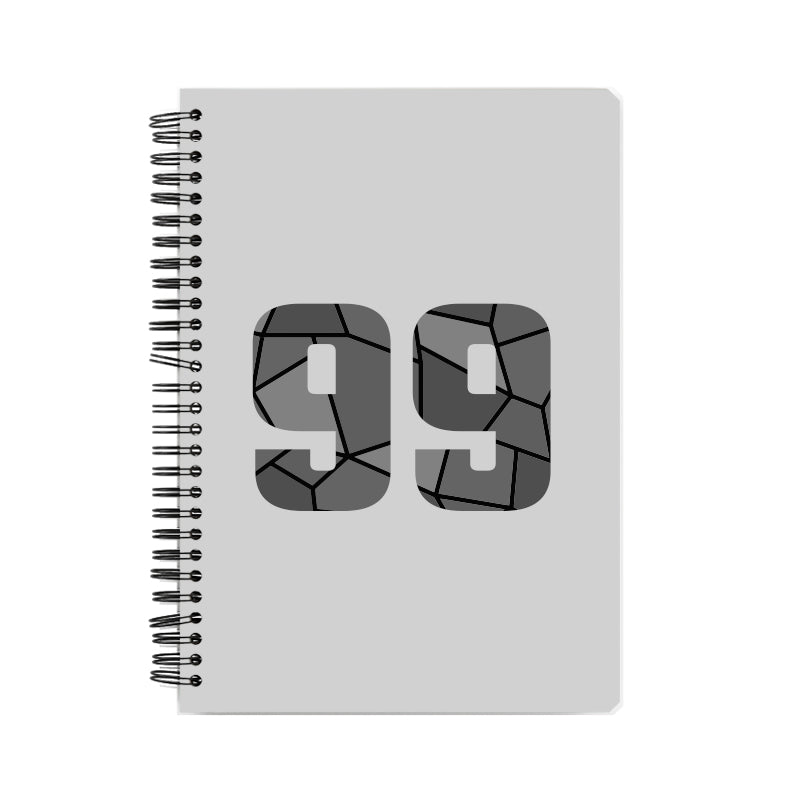 99 Number Notebook (Melange Grey)