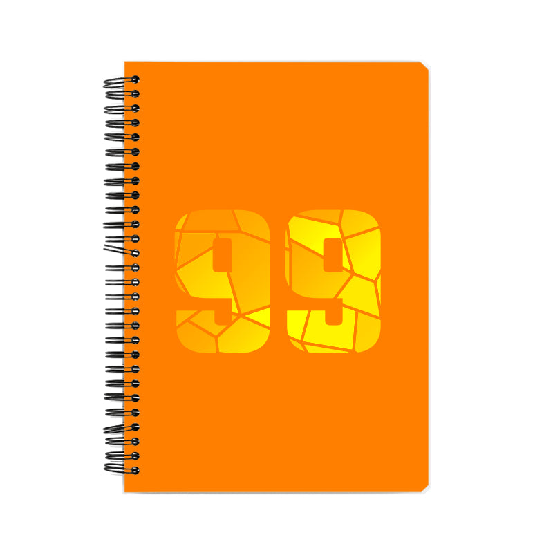 99 Number Notebook (Orange)