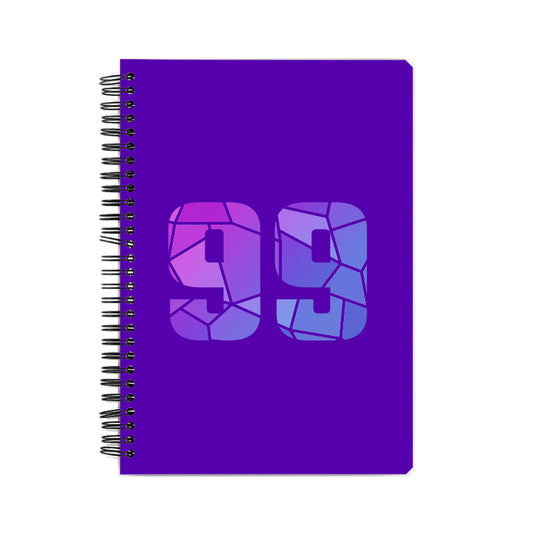 99 Number Notebook (Purple)