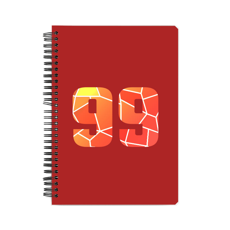 99 Number Notebook (Red)