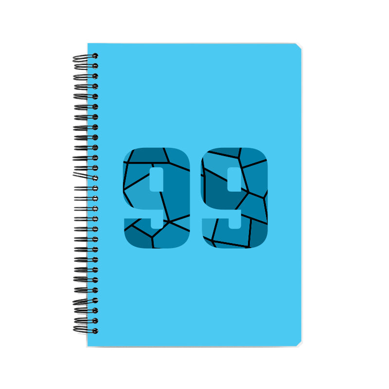 99 Number Notebook (Sky Blue)