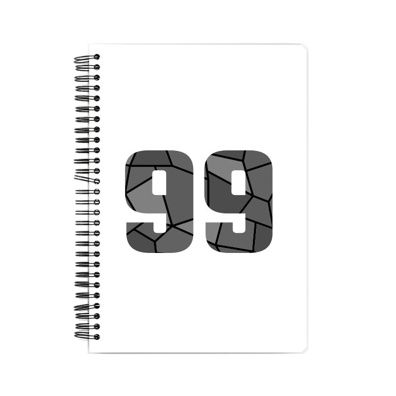 99 Number Notebook (White)