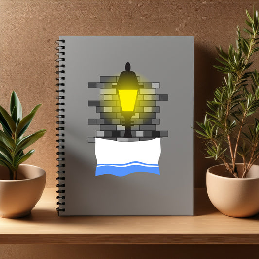 Altai Republic  Street Lamp Bricks Notebook