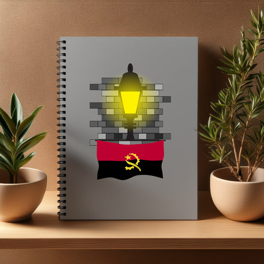 Angola  Street Lamp Bricks Notebook