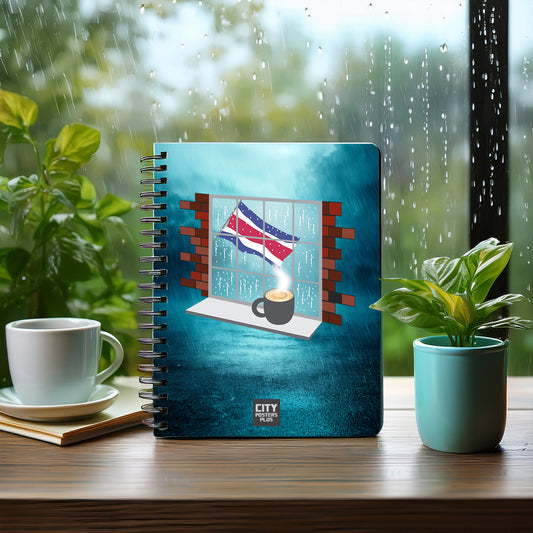 Costa Rica  Coffee Rain Notebook