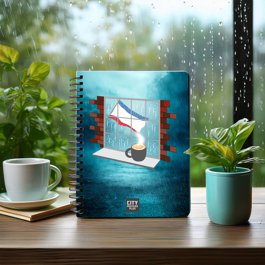 Crimea  Coffee Rain Notebook