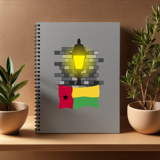 Guinea Bissau  Street Lamp Bricks Notebook