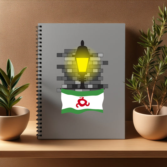 Ingushetia  Street Lamp Bricks Notebook