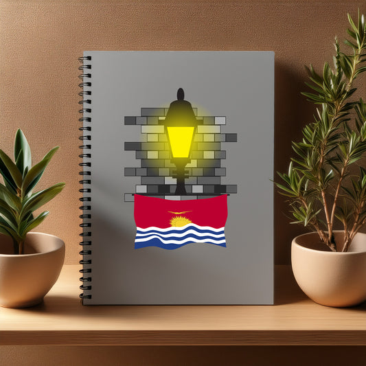 Kiribati  Street Lamp Bricks Notebook