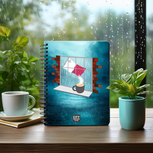 Malta  Coffee Rain Notebook