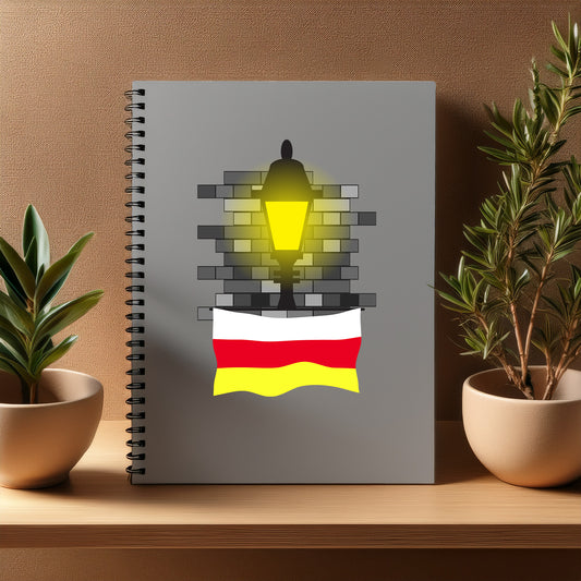 North Ossetia  Street Lamp Bricks Notebook