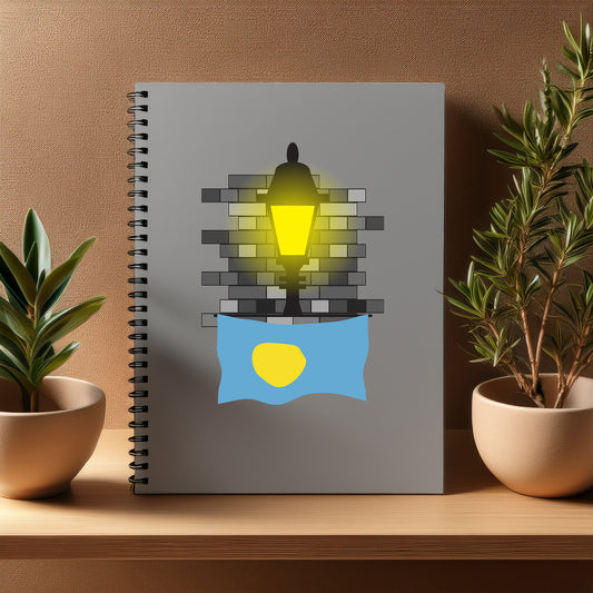 Palau  Street Lamp Bricks Notebook