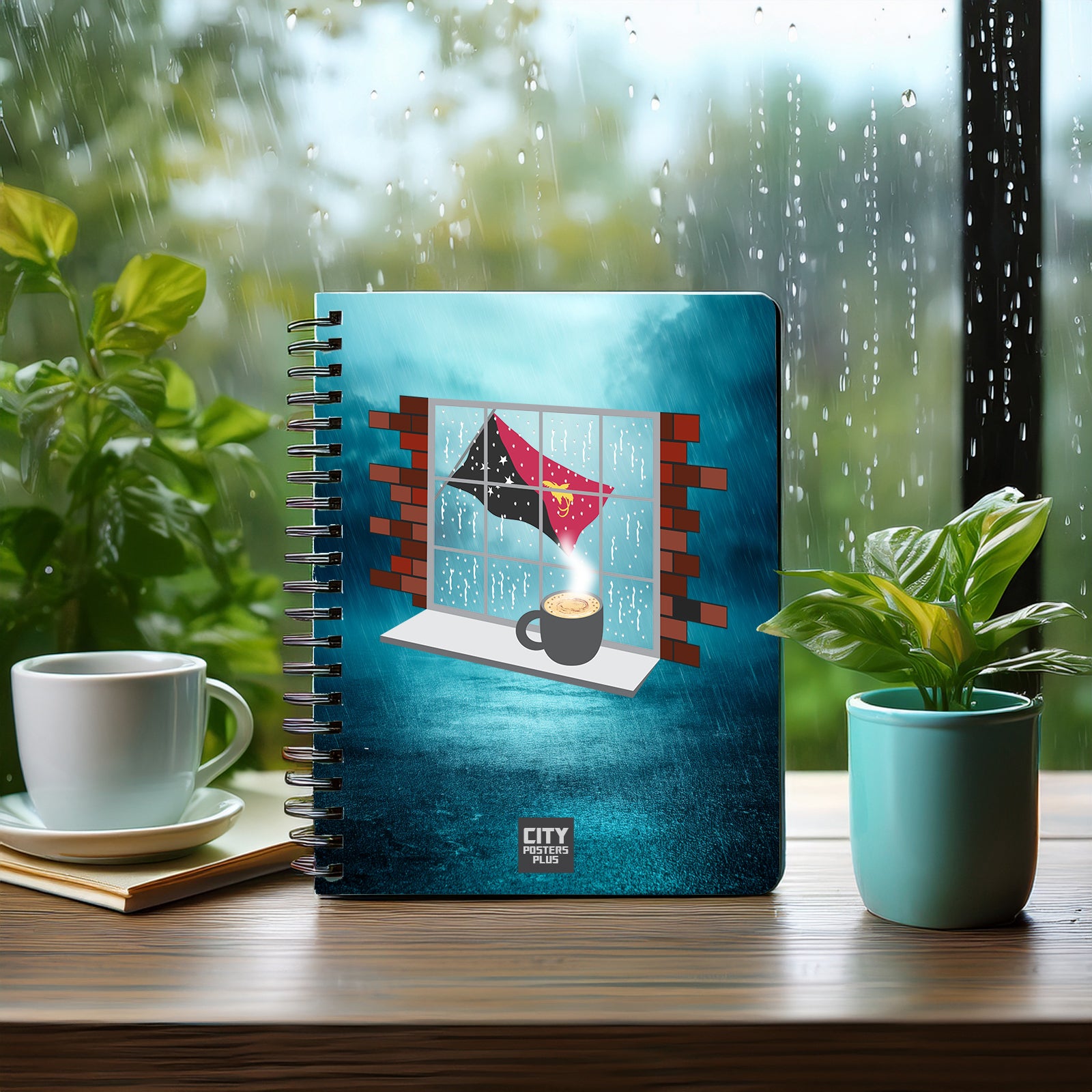 Papua New Guinea  Coffee Rain Notebook