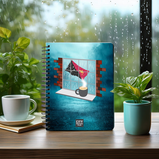 Papua New Guinea  Coffee Rain Notebook