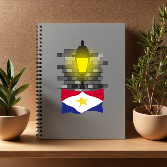 Saba  Street Lamp Bricks Notebook