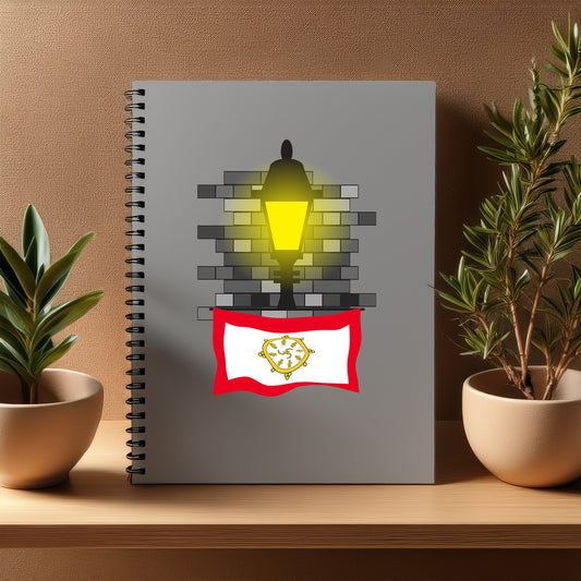 Sikkim  Street Lamp Bricks Notebook