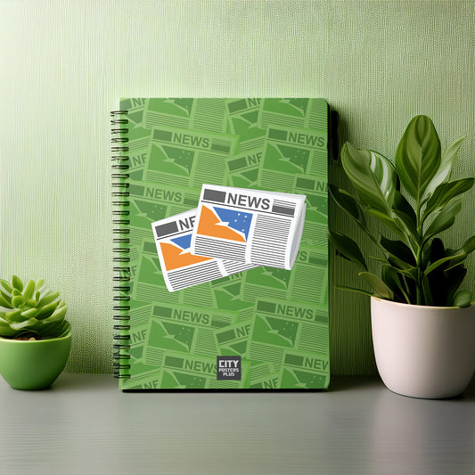 Tierra del Fuego Province Argentina Newspapers Notebook