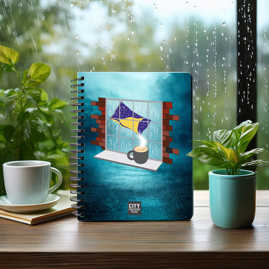 Tokelau  Coffee Rain Notebook